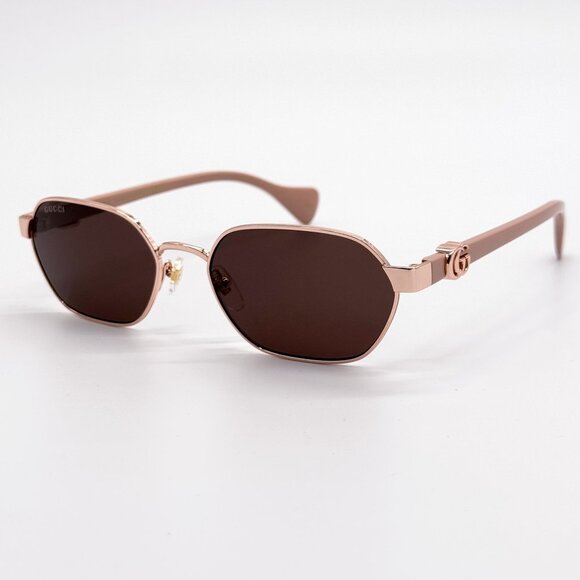 NEW GUCCI GG1593S 003 WOMEN BROWN SUNGLASSES GUCCI - Picture 4 of 12